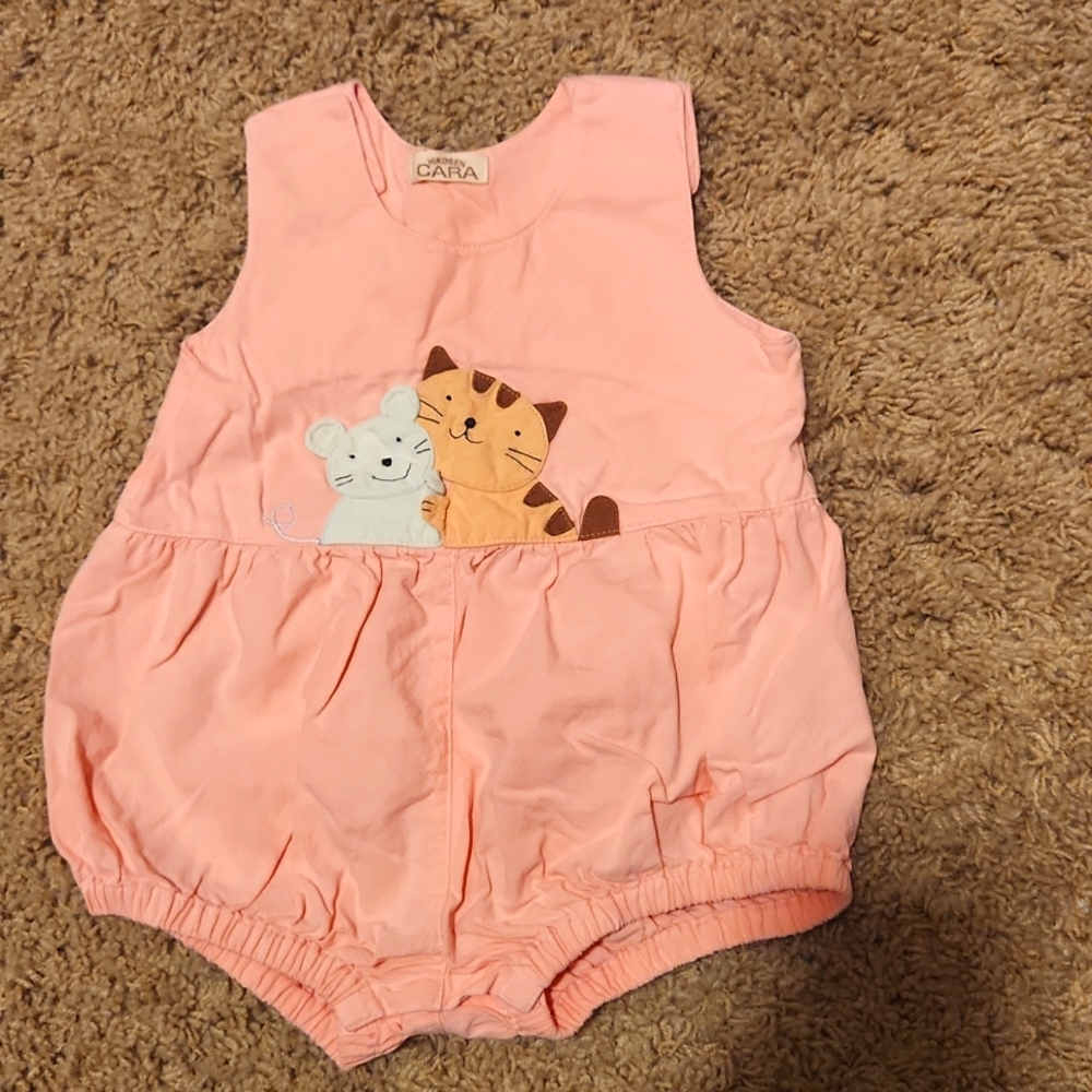 HIKOSEN CARA baby girl one piece shorts jumper. Size 6mos. Brand New Never Worn!